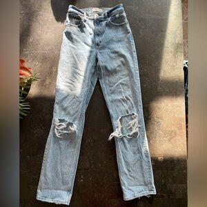Abercrombie and Fitch the 90s straight ultra high rise jeans size 25/0 Long